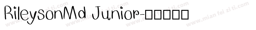 RileysonMd Junior字体转换